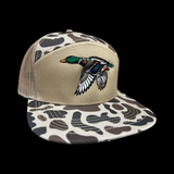 803 Lost Duck Balsa Oldscool Camo 7 Panel Flatbill Hat