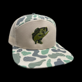 803 Lost Bass Oldscool Marsh 7 Panel Flatbill Hat