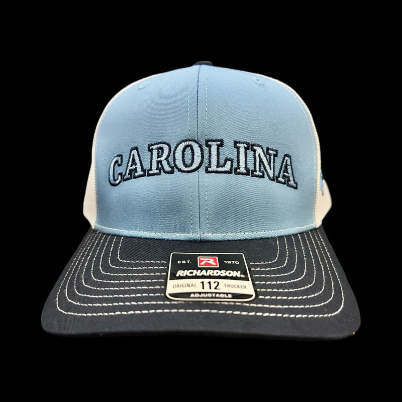 Richardson 112 Carolina 803 Navy Light Blue White Trucker hat