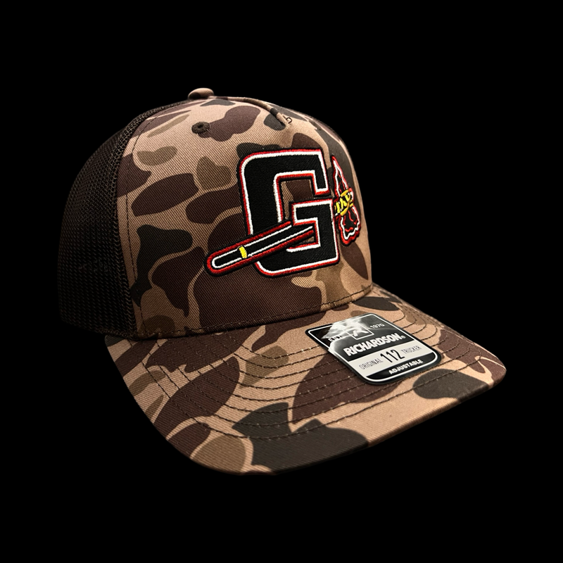 Gilbert Indians 803 Special Edition Brown Duck Camo Trucker Hat