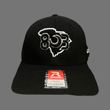 Richardson 803 Carolina Black 2nd Gen Fitted Trucker Hat