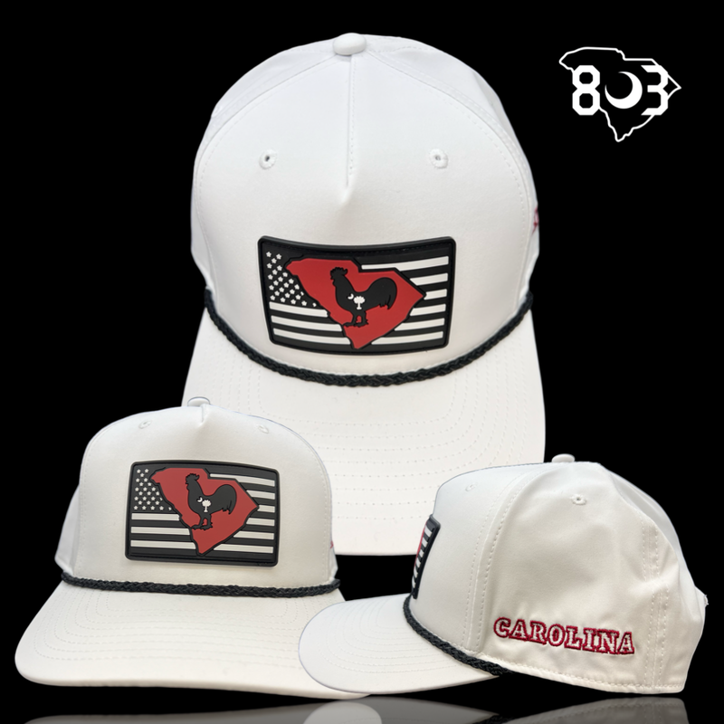 Richardson 258 Hometown Rooster White Performance Rope Trucker Hat