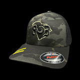 Flexfit 803 GEN II Black Camo Fitted Hat