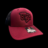 Richardson 864 Carolina Garnet Black Trucker Hat