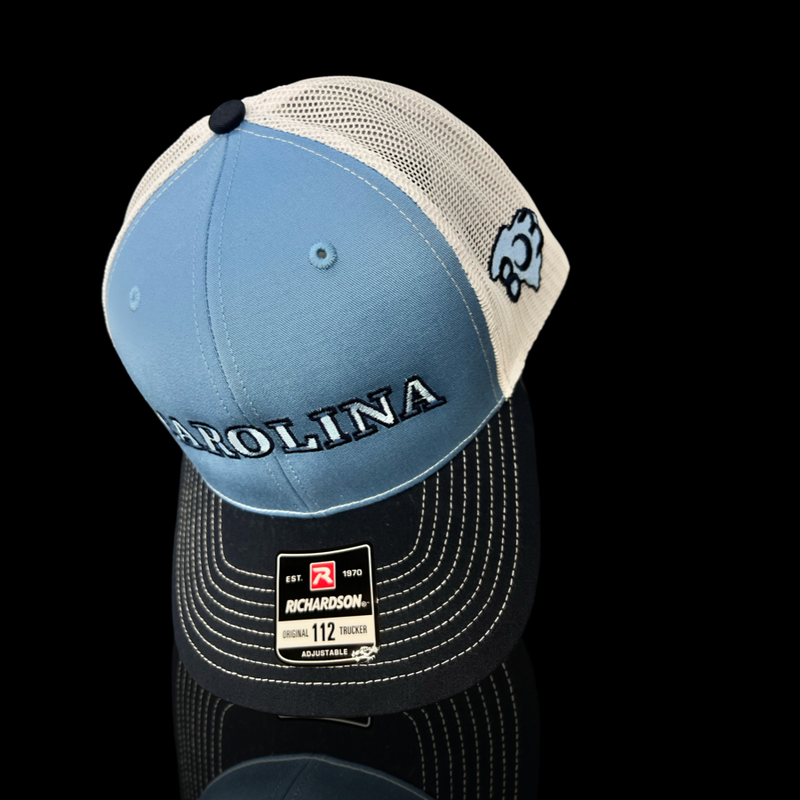 Richardson 112 Carolina 803 Navy Light Blue White Trucker hat