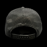 803 Richardson Carolina Charcoal Black Low Profile Trucker Hat