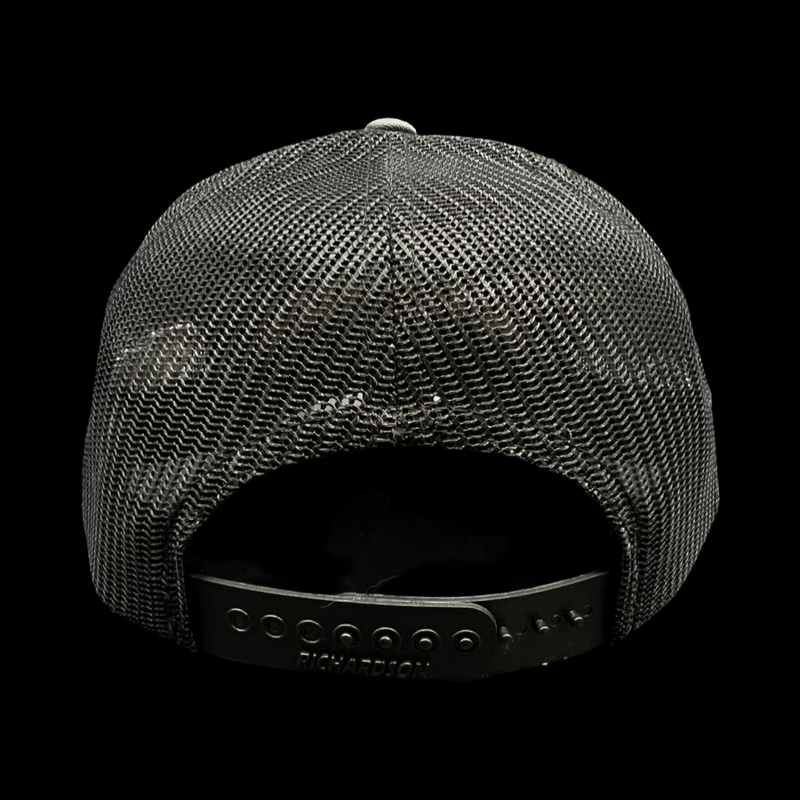 803 Richardson Carolina Charcoal Black Low Profile Trucker Hat