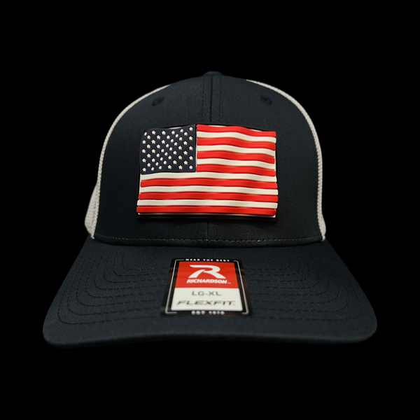 Richardson 110 3D Old Glory Waving Performance Fitted Hat