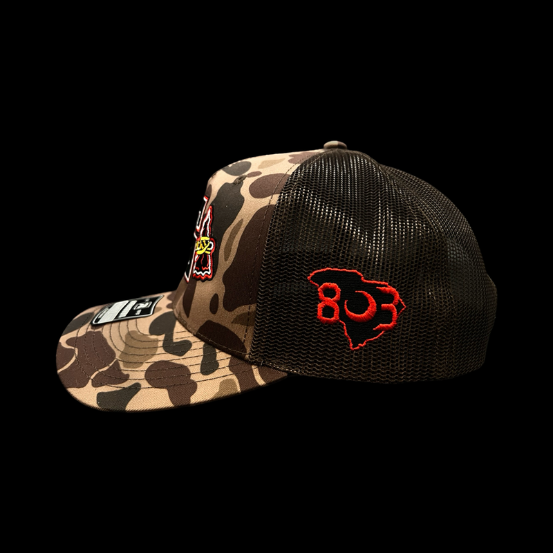 Gilbert Indians 803 Special Edition Brown Duck Camo Trucker Hat