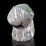 803 3D Lost Dog Bottomland 7 Panel Flat Bill Camo Hat