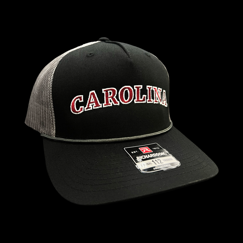 Richardson Carolina 803 Black Steel Rope Trucker Hat