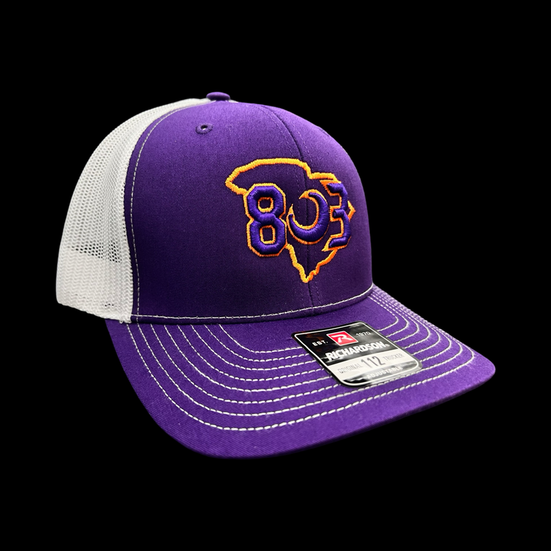 Richardson 803 Clemson Purple White 2nd Gen Trucker Hat