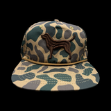 803 Lost Dog Oldscool Camo Relaxed Rope Flatbill Hat