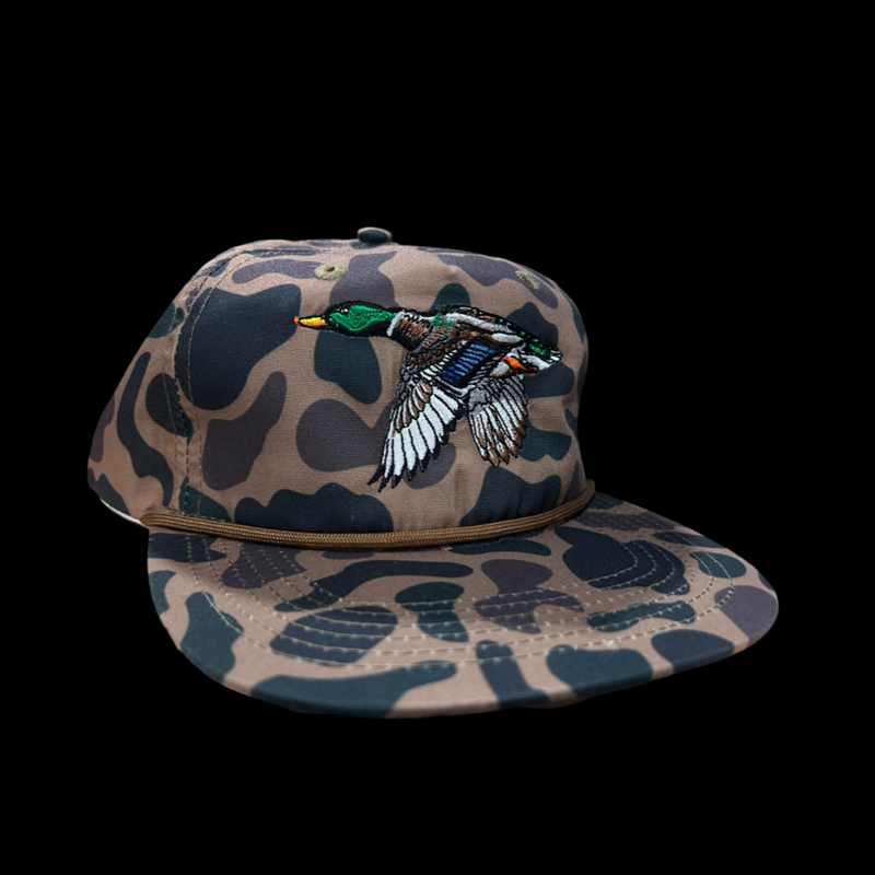 803 Lost Duck Oldscool Chocolate Camo Relaxed Rope Hat