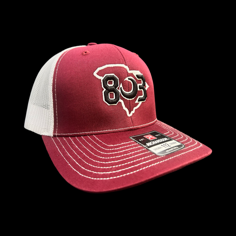 Richardson 803 Carolina Garnet White 2nd Gen Trucker Hat