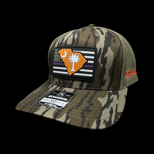 803 Richardson 112 Bottomland Clemson Performance Trucker Hat