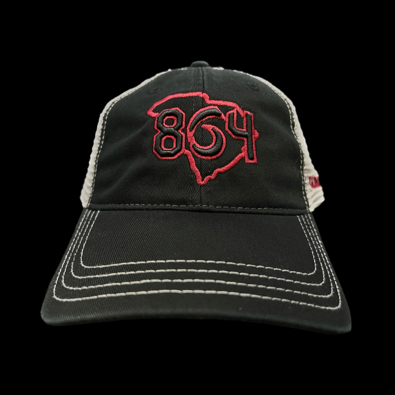 Richardson 864 Carolina Black Steel Relaxed 2nd Generation Trucker Hat