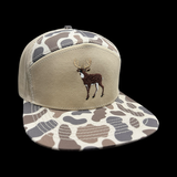 803 Lost Deer Balsa Oldscool Camo 7 Panel Flatbill Hat