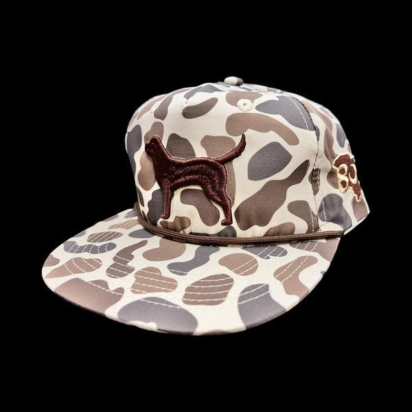 803 3D Lost Dog Oldscool Camo Relaxed Flatbill Hat