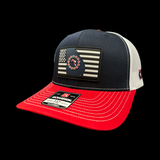 Richardson 112 Hometown Georgia Baseball Red Navy Performance Trucker Hat