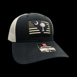 803 Richardson Navy 115 VBW Performance PVC Patch Low Profile Trucker Hat