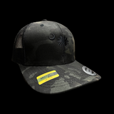 Yupoong 1776 Black Camo Trucker Hat