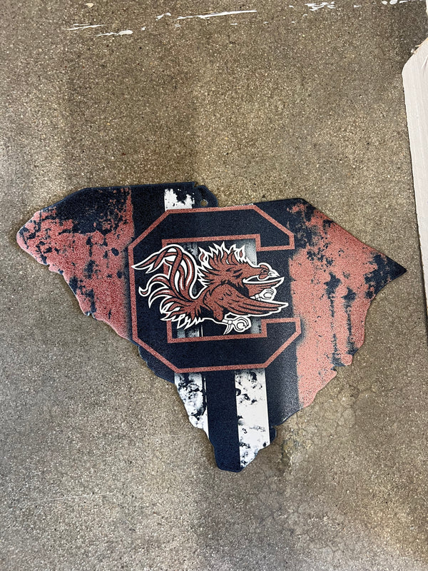 11” Vintage Carolina Gamecocks Wall Decor