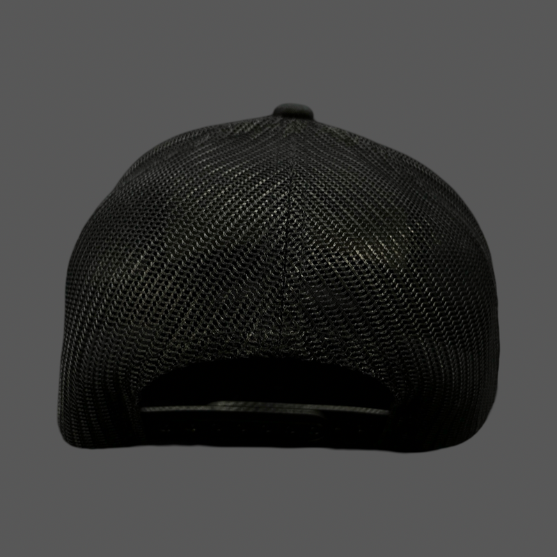 Yupoong 1776 SC Palmetto Moon Black Garnet Trucker Hat