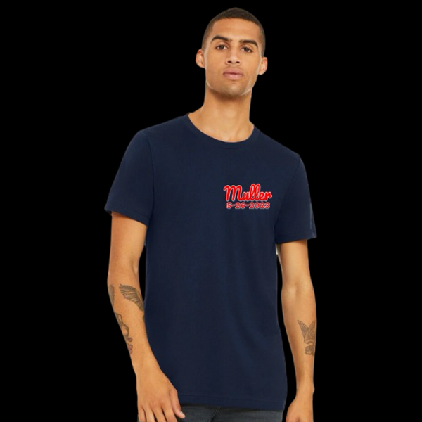 Remember James Muller Give Back Navy 100% Polyester Performance Unisex T-Shirt