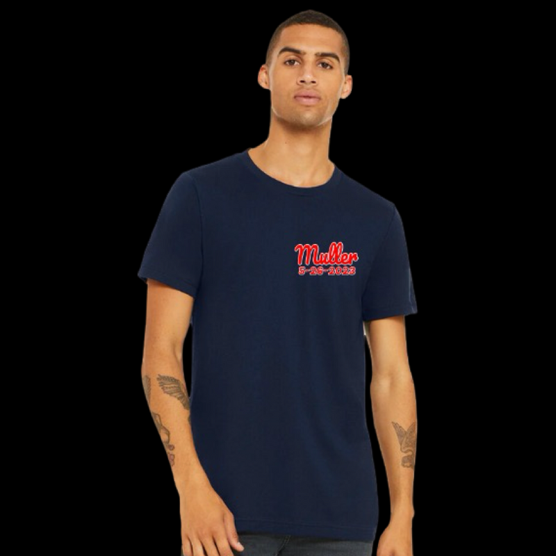 Remember James Muller Give Back Navy 100% Cotton Unisex T-Shirt