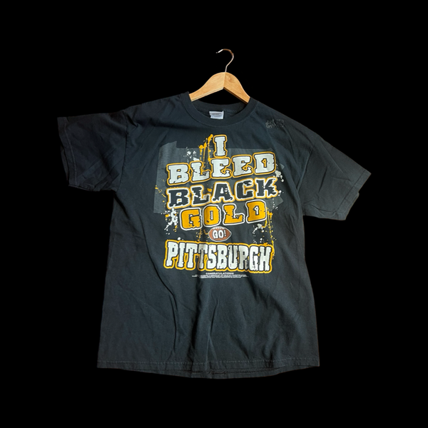 Vintage Steelers Black “I bleed gold” T-Shirt