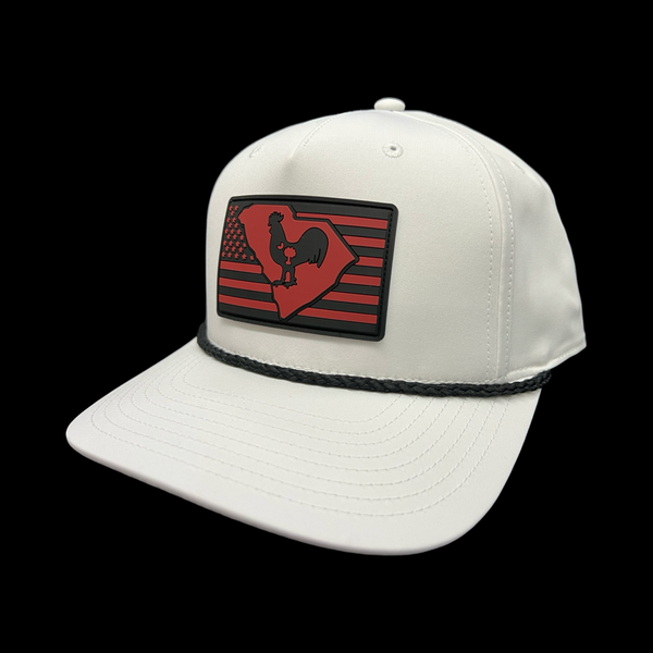 Richardson 258 Snap Hometown Rooster White Performance Rope Hat