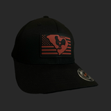 Flexfit 6277 Fitted Hometown Rooster Black Performance Hat