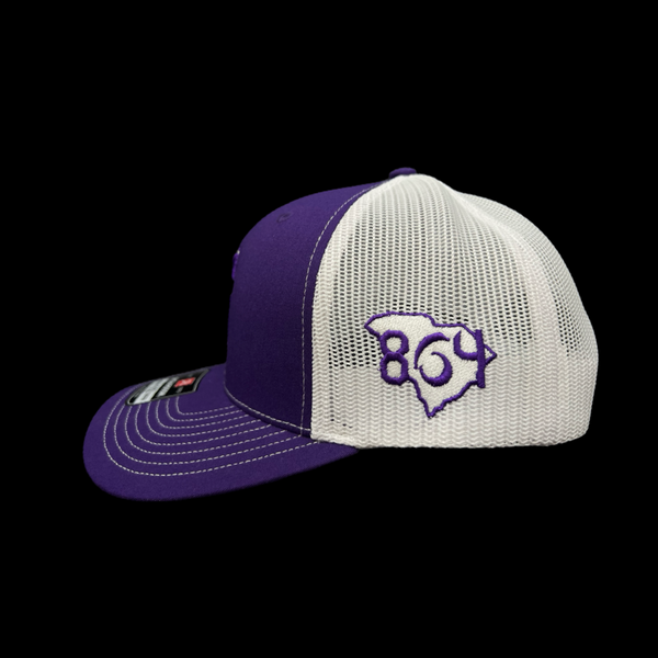 Saluda Tigers 864 Special Edition 3D Purple White Trucker Hat