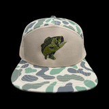 803 Lost Bass Oldscool Marsh 7 Panel Flatbill Hat