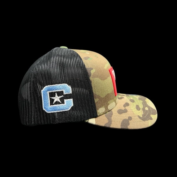 Citadel Big Red Peformance PVC Patch Multicam Trucker Hat