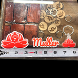 Muller Stickers and Keychain