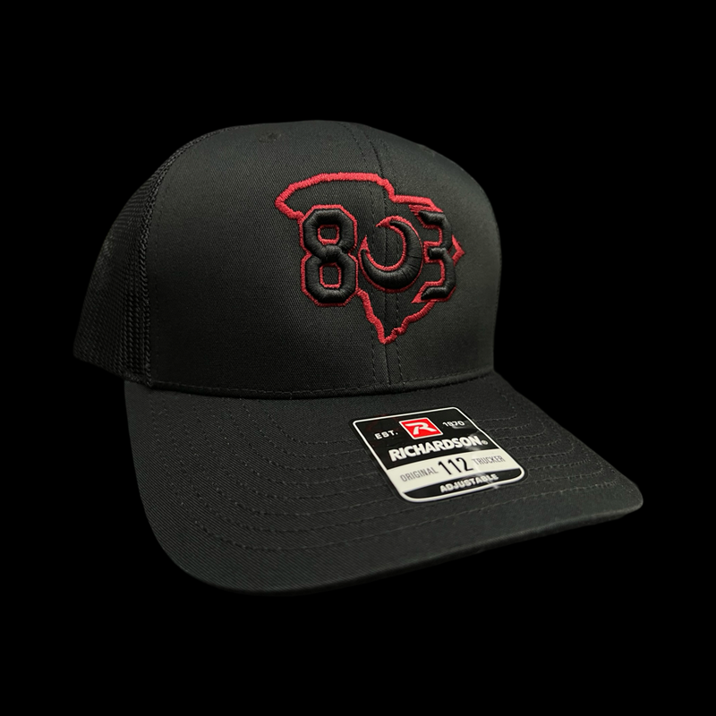 Richardson 803 Carolina Black 2nd Gen Trucker Hat