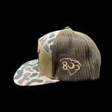 803 3D Lost Dog Oldscool Camo 7 Panel Flatbill Hat