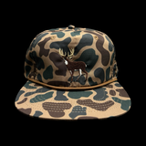 803 Lost Deer Oldscool Chocolate Relaxed Flatbill Hat