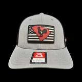 Richardson 110 Fitted Hometown Rooster Heather Performance Fitted Hat