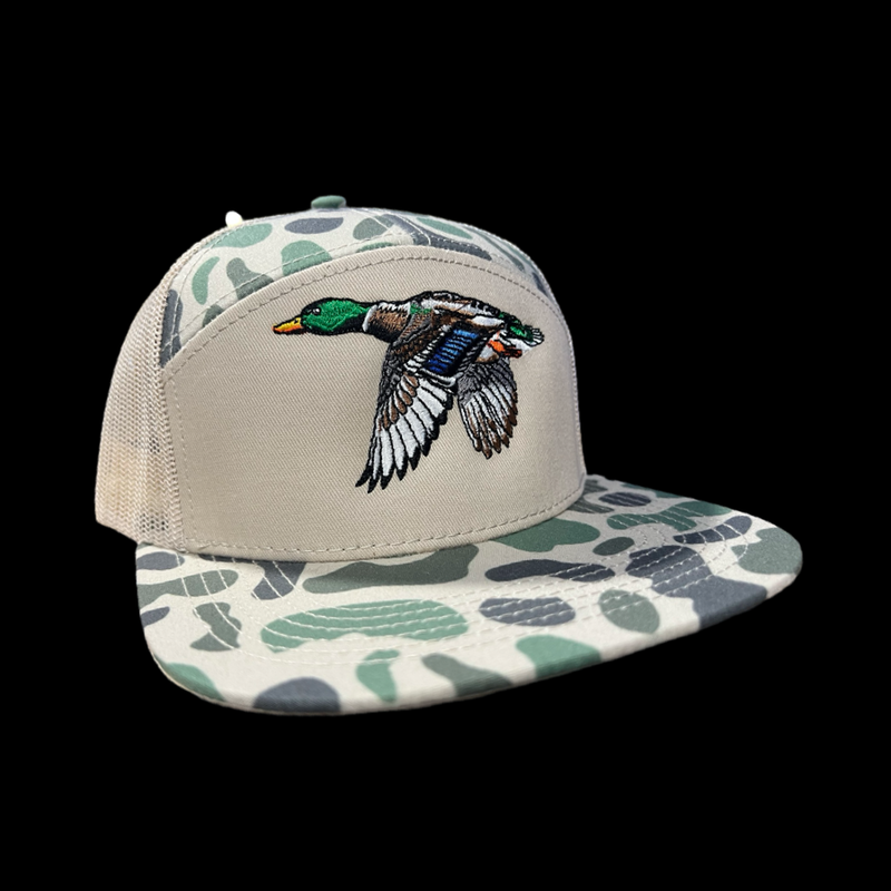 803 Lost Duck Oldscool Marsh 7 Panel Flatbill Hat