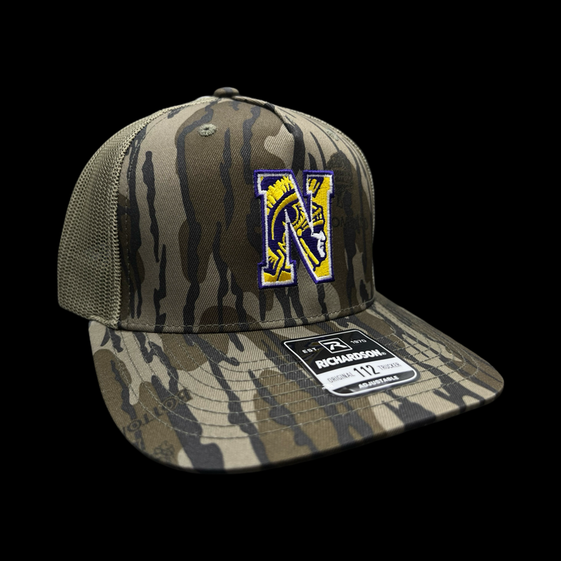 R112 Bottomland Trucker Northwestern Trojans 803 Special Edition Camo Hat