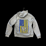 Lexington Wildcats Heather 803 Special Edition Unisex Distressed Flag Fleece Hoodie