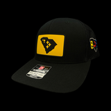 Richardson 112 Black and Gold Has No Borders Trucker Hat