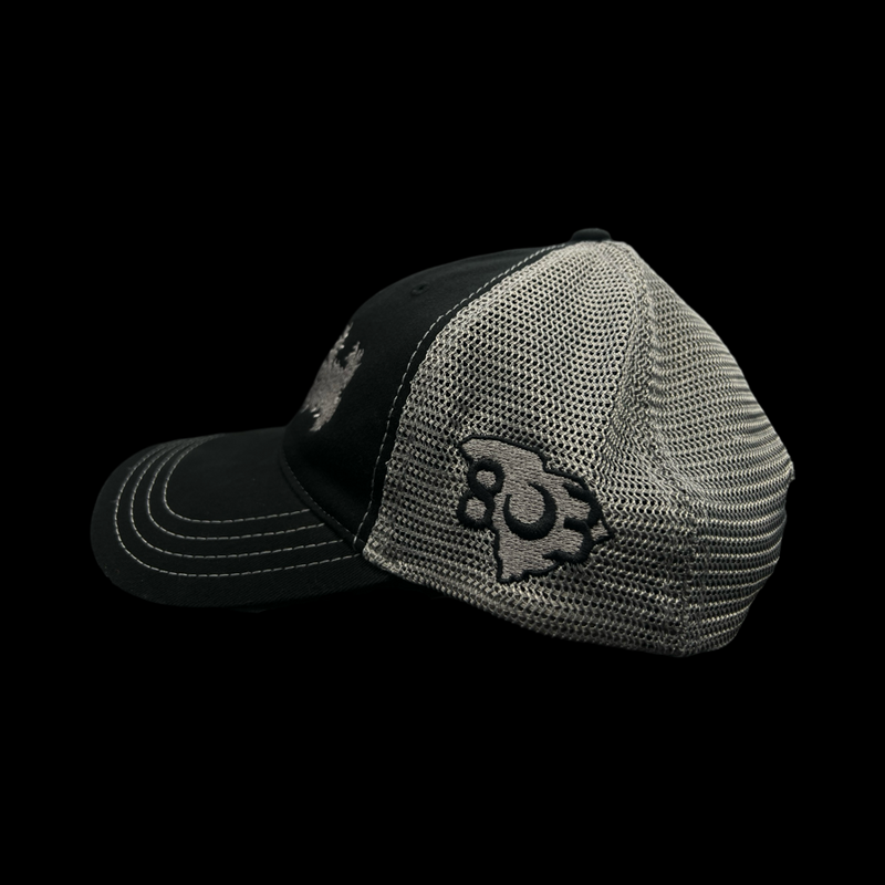 Richardson Lake Murray 803 Black Steel Relaxed Trucker Hat