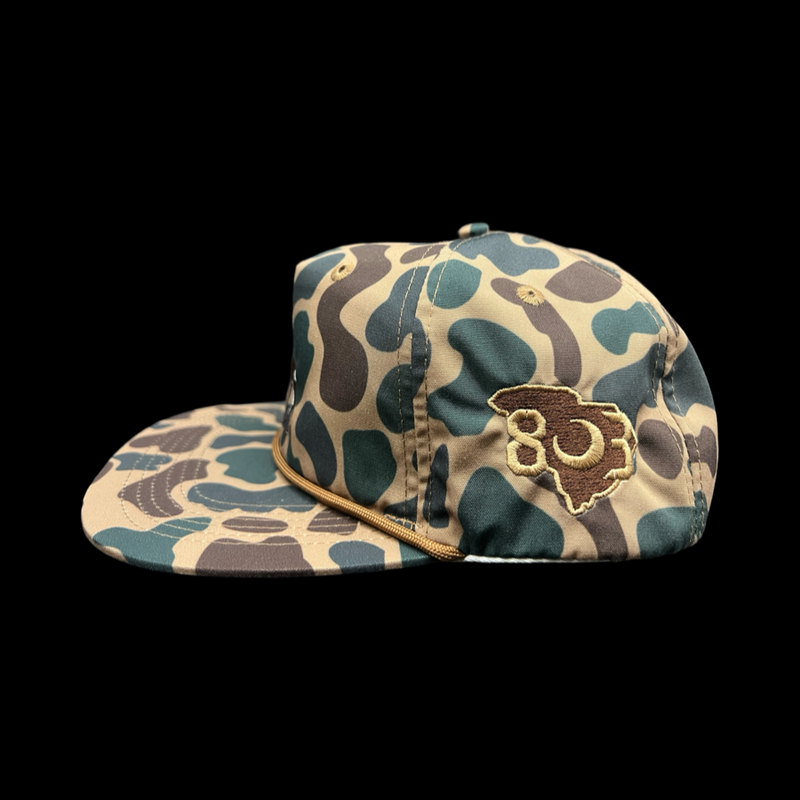 803 Lost Deer Oldscool Chocolate Relaxed Flatbill Hat