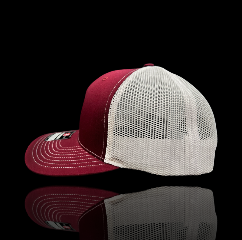 Richardson 1776 Garnet White Palmetto Moon Trucker Hat