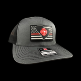 803 Richardson Fire Dept Performance PVC “Give Back” Trucker Hat