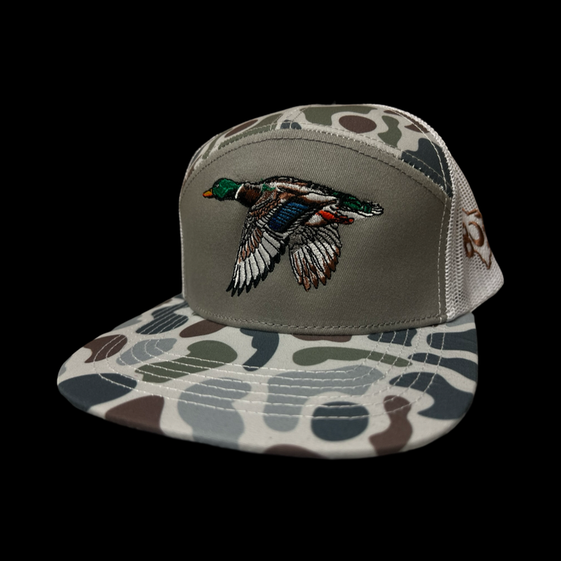 803 Lost Duck Brackish 7 Panel Flatbill Hat